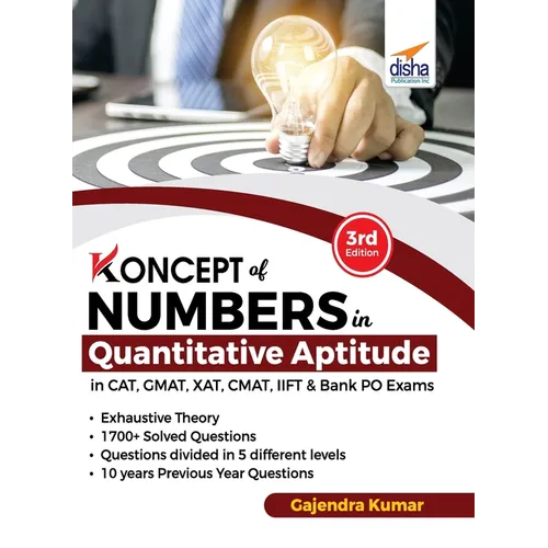Koncepts of Numbers in Quantitative Aptitude in CAT GMAT XAT CMAT MAT & Bank PO 3rd Edition - Paperback