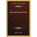 Selections From Tauler - Paperback