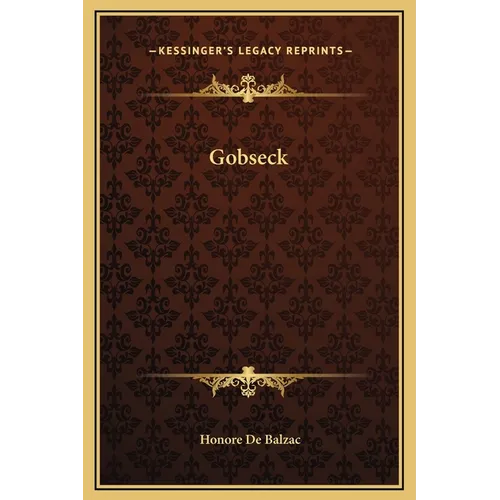 Gobseck - Hardcover