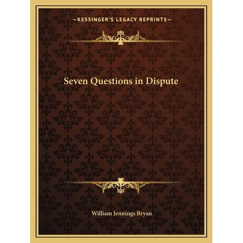 Seven Questions in Dispute - Paperback