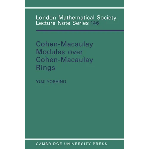 Maximal Cohen-Macaulay Modules Over Cohen-Macaulay Rings - Paperback