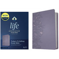 KJV Life Application Study Bible, Third Edition (Leatherlike, Peony Lavender, Red Letter) - Imitation Leather