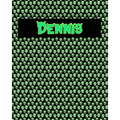 120 Page Handwriting Practice Book with Green Alien Cover Dennis: Primary Grades Handwriting Book - Paperback