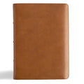 CSB He Reads Truth Bible, Holman Handcrafted Collection, Saddle Brown Premium Calfskin - Leather
