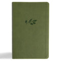 CSB Single-Column Personal Size Reference Bible, Olive Leathertouch - Imitation Leather