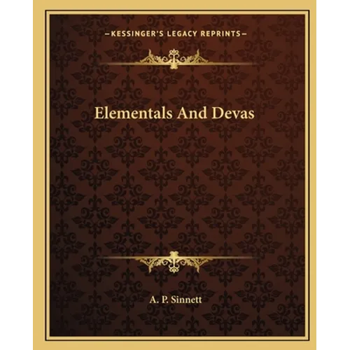 Elementals And Devas - Paperback