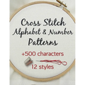Cross Stitch Alphabet & Number Patterns - Paperback