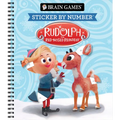 Brain Games - Sticker by Number: Rudolph the Red-Nosed Reindeer - Spiral