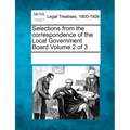 Selections from the Correspondence of the Local Government Board Volume 2 of 3 - Paperback