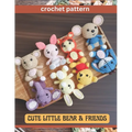 Cute Little Bear & Friend Crochet Pattern: Amigurumi Activity Project Book for All Levels with Image and Instruction Animals Bear Pig Kangaroo Mouse T - Paperback