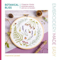 Embroidery Made Easy: Botanical Bliss: 12 Beginner-Friendly Embroidery Patterns with Iron-On Transfers - Paperback