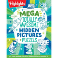 Mega Totally Awesome Hidden Pictures Puzzles: Big Puzzle Book with Over 300 Hidden Objects Scenes and Puzzle Games for Kids with Dinosaurs, Robots and - Paperback