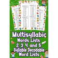 Multisyllabic Words Lists 2, 3, 4, and 5 Syllable Decodable Word Lists: Uncover the Ultimate Multisyllabic Word Lists! From 2 to 5 Syllables, Boost Yo - Paperback