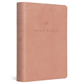 ESV Large Print Compact Bible, Red Letter (Trutone, Blush Rose) - Imitation Leather