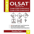 Olsat Practice Test Grade 5 (6th Grade Entry) & Grade 4 (5th Grade Entry)-Level E-Test 1: One Olsat E Practice Test (Practice Test One), Gifted and Ta - Paperback