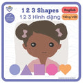 123 Shapes - 1 2 3 Hình dạng: Bilingual Book Vietnamese - Paperback