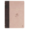 The Spiritual Growth Bible, Study Bible, NLT - New Living Translation Holy Bible, Vegan Leather, Brown/Pink Two-Tone - Leather