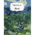 Sketch Book: Van Gogh Sketchbook Scetchpad for Drawing or Doodling Notebook Pad for Creative Artists Olive Trees - Paperback