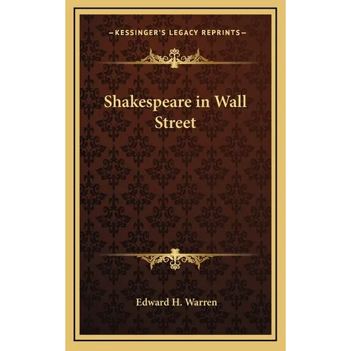 Shakespeare in Wall Street - Hardcover