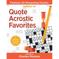 Quote Acrostic Favorites: Features 50 Rewarding Puzzles - Paperback