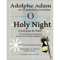 O Holy Night (Cantique de Noel) for Orchestra, Soloist and SATB Chorus: (Key of C) Full Score in Concert Pitch and Parts Included - Paperback