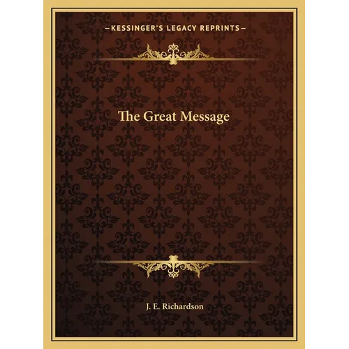 The Great Message - Paperback