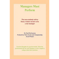 Managers Must Perform - Paperback