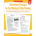 Informational Passages for Text Marking & Close Reading: Grade 4 - Paperback