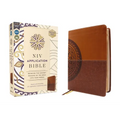 NIV Application Bible, Leathersoft, Brown, Red Letter, Comfort Print: Bringing the Ancient Message of the Bible Into Your World - Imitation Leather