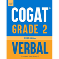 COGAT Grade 2 Verbal: 3 Practice Tests - Level 8 - Paperback