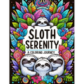 Sloth Serenity: A Coloring Journey - Paperback