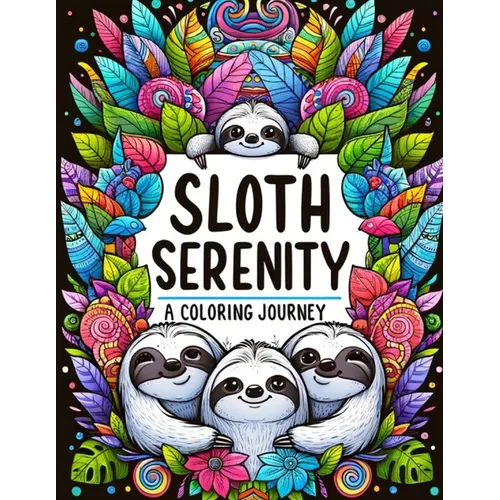 Sloth Serenity: A Coloring Journey - Paperback