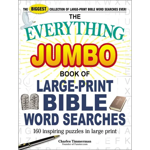 The Everything Jumbo Book of Large-Print Bible Word Searches: 160 Inspiring Puzzles in Large Print - Paperback