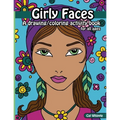 Girly Faces: A drawing/coloring activity book for all ages - Paperback