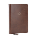 Kingdom Life Bible: Joining God's Mission to Save the World (Nkjv, Brown Leathersoft, Red Letter, Comfort Print) - Imitation Leather
