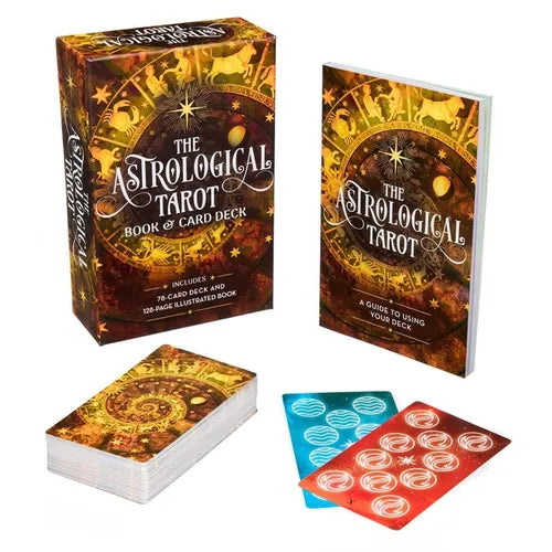 The Astrological Tarot Book & Card Deck: Includes a 78-Card Deck and a 128-Page Illustrated Book - Paperback