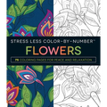 Stress Less Color-By-Number Flowers: 75 Coloring Pages for Peace and Relaxation - Paperback