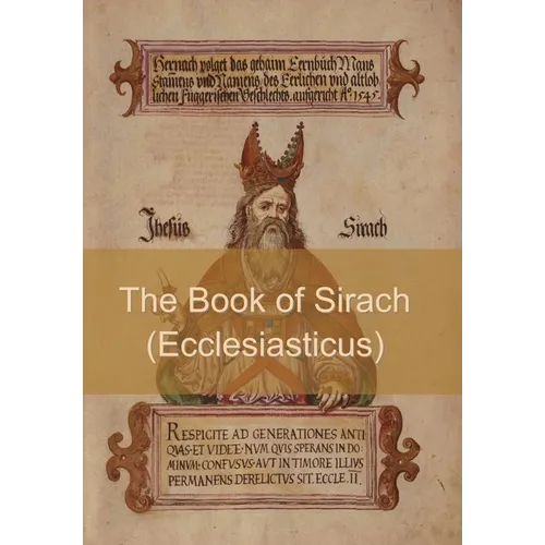 The Book of Sirach (or Ecclesiasticus) - Hardcover