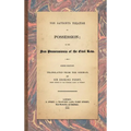 Von Savigny's Treatise on Possession: Or the Jus Possessionis of the Civil Law. Sixth Edition.Translated from the German by Sir Erskine Perry (1848) - Hardcover