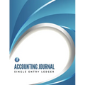 Accounting Journal, Single Entry Ledger - Paperback