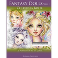 Fantasy Dolls Vol.1 Coloring Book Grayscale: 25 Portraits of Big Eye Cuties - Paperback