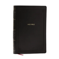 NKJV Giant Print End-Of-Verse Reference Bible, Black Leathersoft, Red Letter, Comfort Print (Thumb Indexed): Holy Bible - Imitation Leather