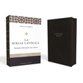 Biblia Católica, Tamaño Personal, Leathersoft, Negra, Con Cierre, Comfort Print - Leather