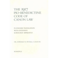 The 1917 Pio Benedictine Code of Canon Law - Hardcover