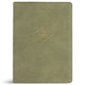 CSB Women's Study Bible, Sage Suedesoft Leathertouch, Indexed - Imitation Leather