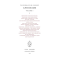 Sri Chinmoy: Aphorisms I - Hardcover