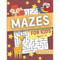 Mazes For Kids Ages 4-8: 100 Challenging Maze Puzzles for Kids 4-8, 4-6, Maze Activity Workbook - Paperback