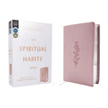 Niv, Spiritual Habits Bible, Leathersoft, Pink, Red Letter, Comfort Print: Learn to Live a Gospel-Centered Life - Imitation Leather