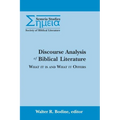 Discourse Analysis of Biblical Literature: What It Is and What It Offers - Paperback