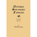 Notable Southern Families. Volume V - Paperback